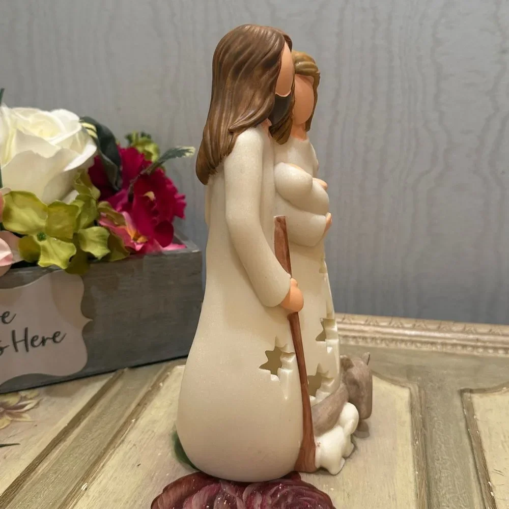 OakiWay Nativity Scene Candle Holder Figurine